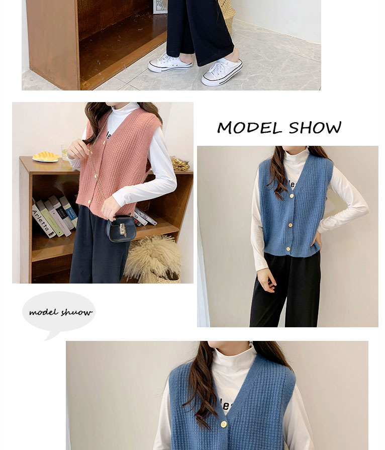 Áo Len Nữ Không Tay Cổ Chữ V Thời Trang Quyến Rũ | BigBuy360 - bigbuy360.vn