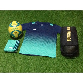 ÁO ĐÁ BANH  ADIDAS CỔ TRÒN (XANH ĐEN NGỌC)