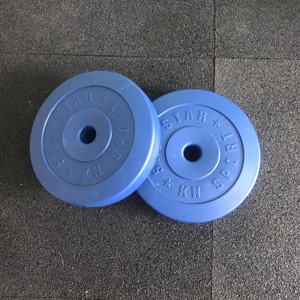 Bộ 2 tạ miếng nhựa 5kg