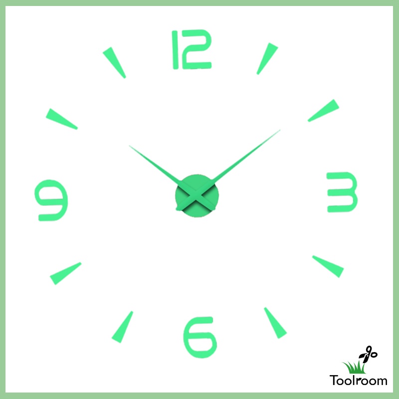 Đồng Hồ Dán Tường Dạ Quang 3d DIY Trang Trí Nhà Cửa