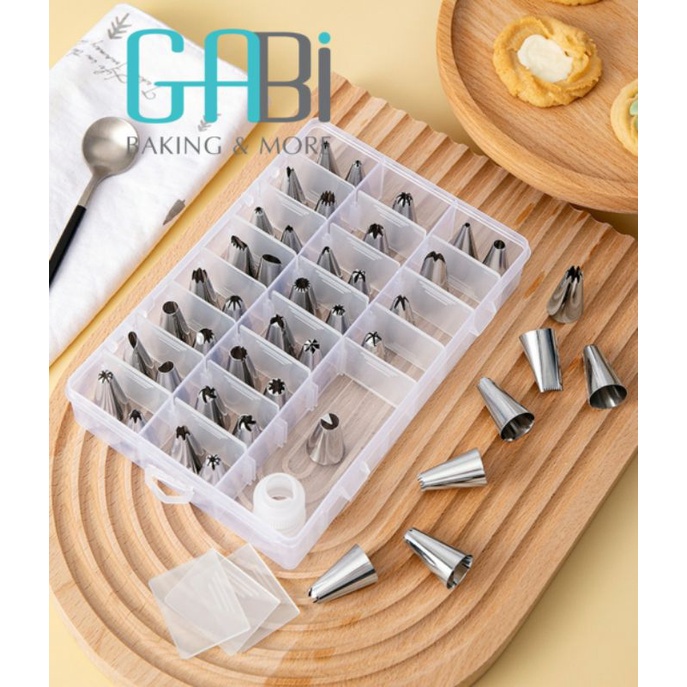 Set dụng cụ 33 món trang trí bánh (24 đui)