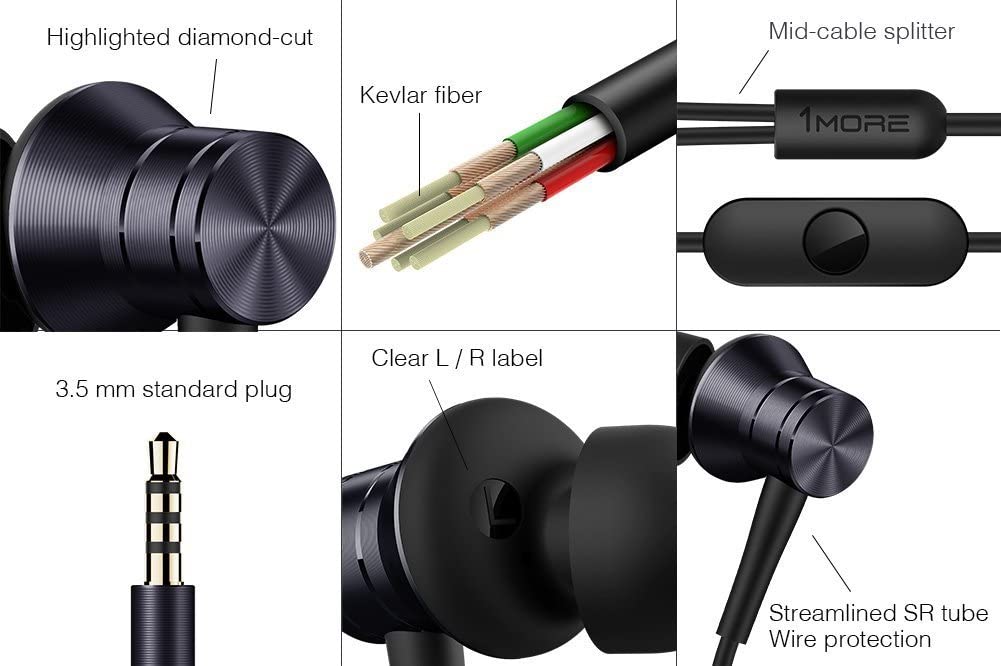 Tai Nghe Nhét Tai Chốt Cắm 3.5mm Kèm Mic Dài 1more