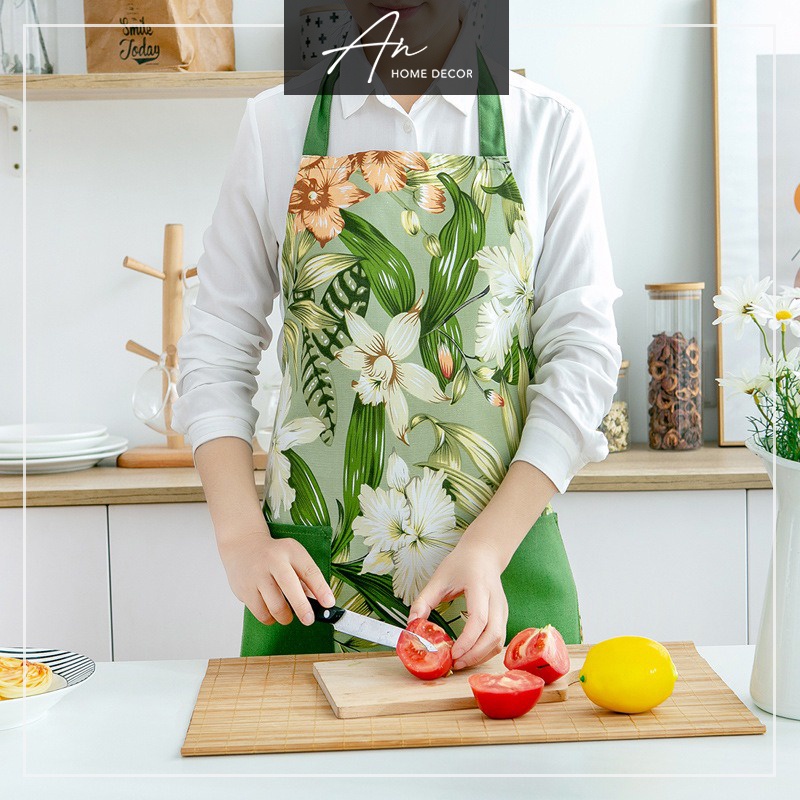 Tạp dề cao cấp đơn sắc không thấm nước