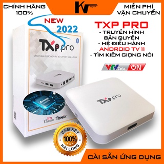 Mua Android TV Box TXP Pro New 2022  Ram 2GB  Bộ nhớ 16GB  Rom ATV 11  Truyền hình bản quyền
