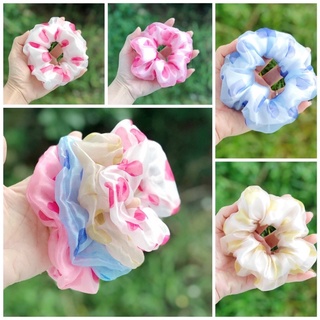 🎀🎀 (Set 2 cái) Dây cột tóc SCRUNCHIES 2 Lớp Xinh Xắn 🎀🎀