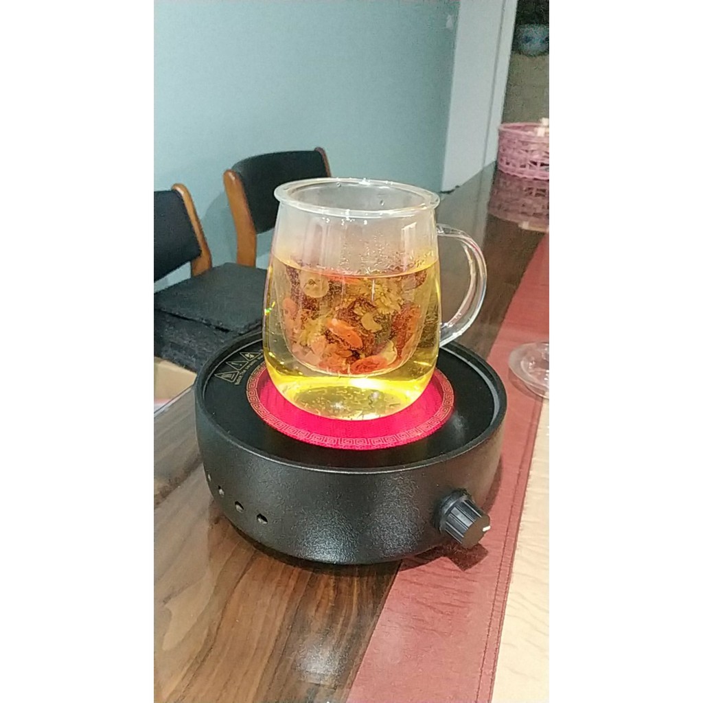 Bếp hồng ngoại mini pha trà cafe vỏ gốm công suất 800W
