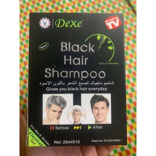 Dầu gội đen tóc Dexe 100% thảo dược 25ml x10