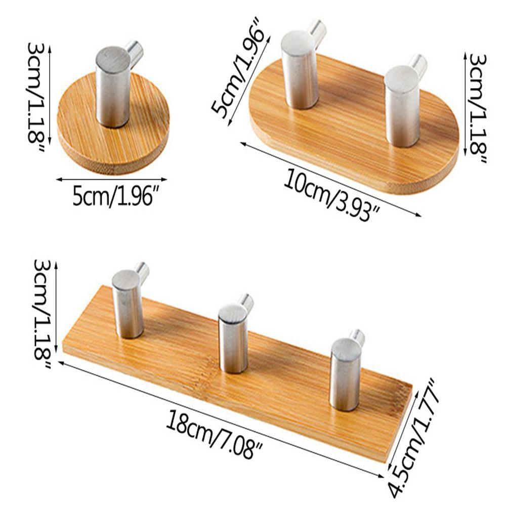 Móc Treo Đồ Dán Tường Bằng Gỗ Phong Cách Vintage