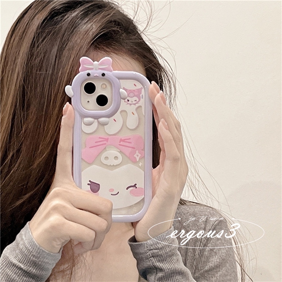 Ốp Điện Thoại Mềm In Hình Kuromi Dễ Thương Cho iPhone 14 13 12 11 Pro Max SE2020 X XR Xs Max 7 8 6 6s Plus