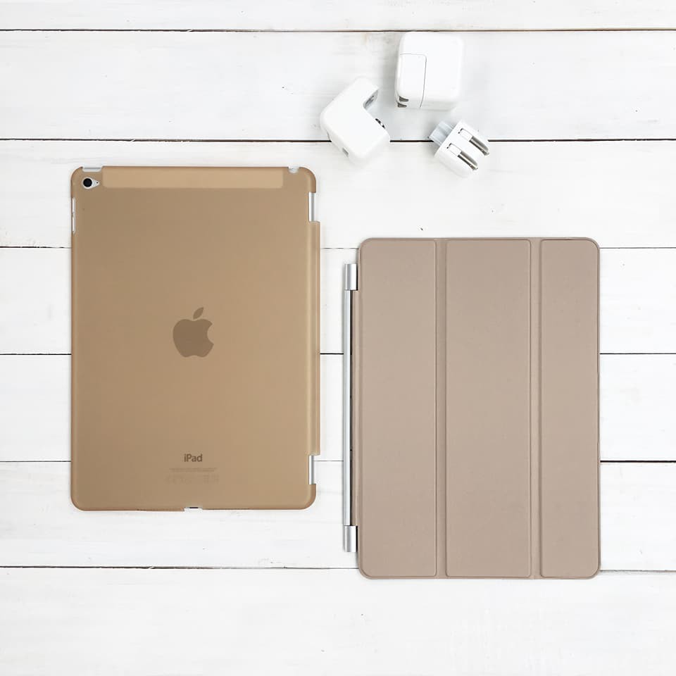 Bao Da iPad Mầu Gold | BigBuy360 - bigbuy360.vn