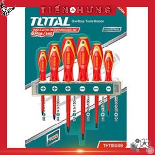 Bộ tuốc nơ vít (tô vít) 6 chi tiết Total THTIS566