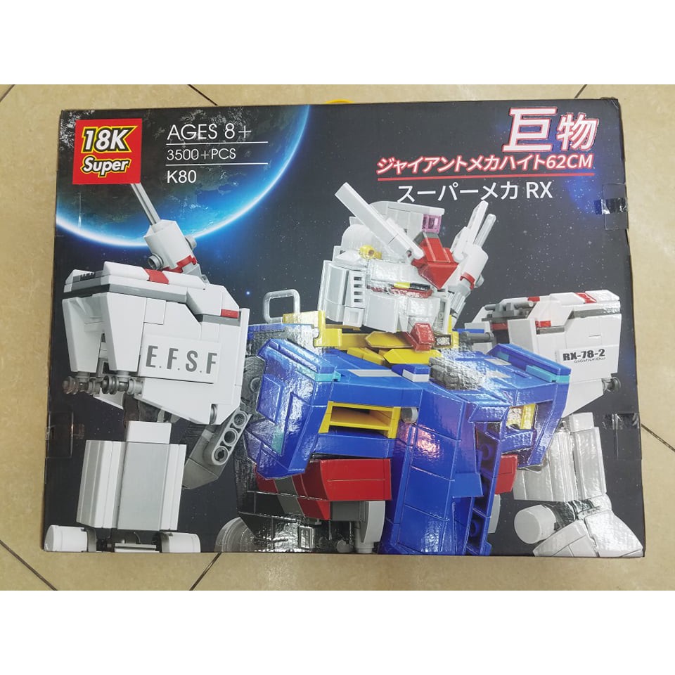 Lego Gundam Super 18k ( Mô hình đồ chơi gundam robot vũ trụ khổng lồ 3500 mảnh )