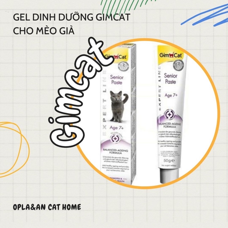 Gel dinh dưỡng Gimcat cho mèo (50g) - Đủ loại