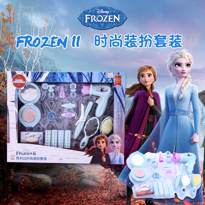 Disney Bộ Đồ Chơi Trang Điểm Công Chúa Frozen 2 Không Độc Hại Cho Bé Gái