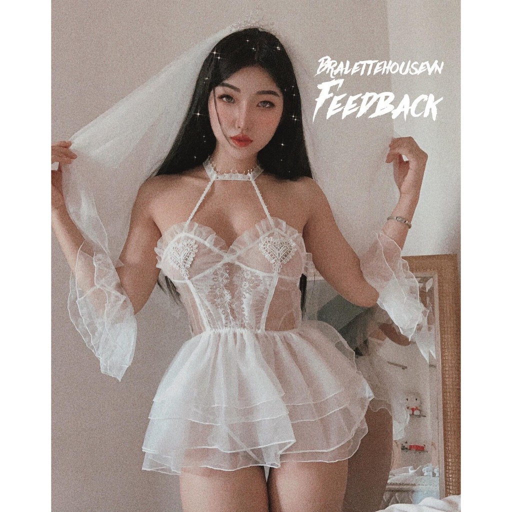 Ship nhanh 2h - Cosplay cô dâu sexy -LL365  Bộ đồ lót hóa trang cô dâu - váy ngủ cho cô dâu - cô chủ nhỏ chuyên s | BigBuy360 - bigbuy360.vn