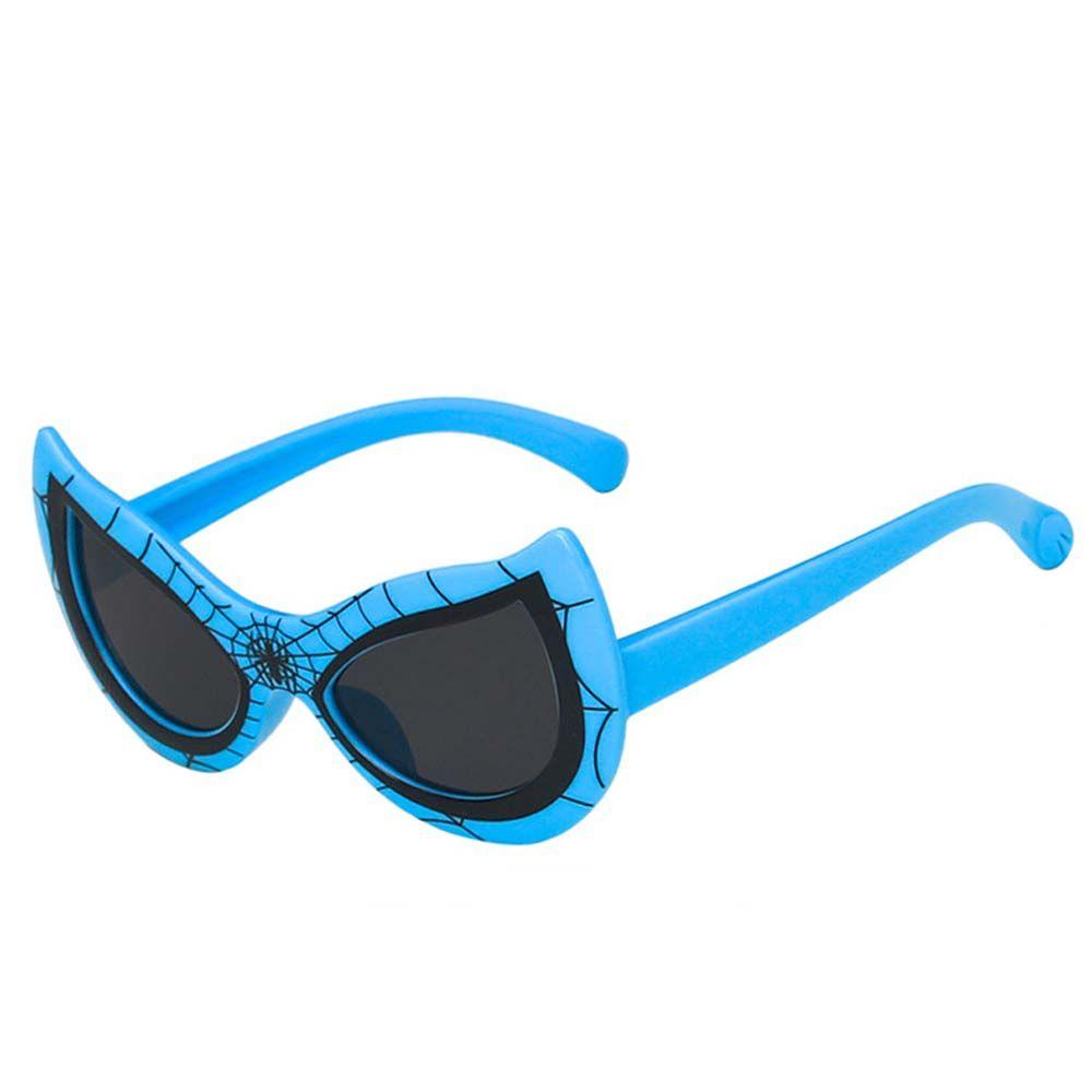 Kính Mát Họa Tiết Hoạt Hình Spiderman Chống Tia UV400 Dành Cho Bé Gái