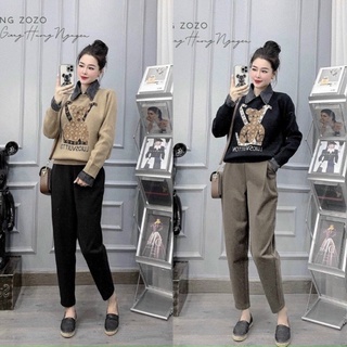 Quần baggy dạ bigsize