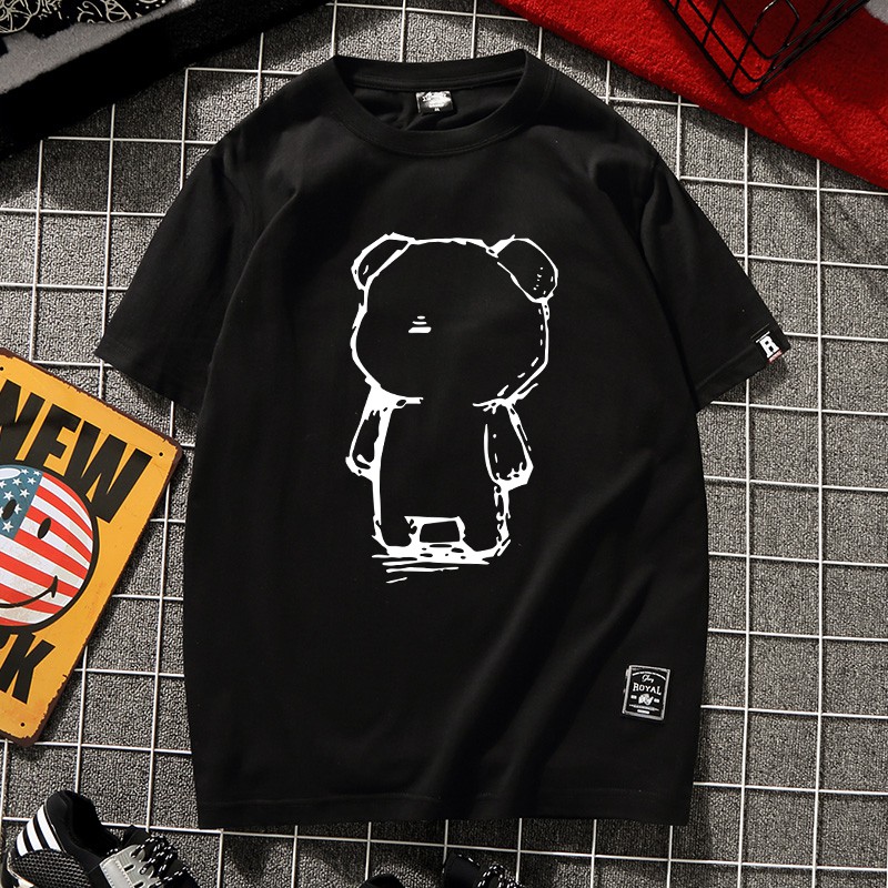 [Video thật] Áo thun tay lỡ cotton Monsterx form rộng  thoáng mát gấu rỗng (unisex nam nữ đều mặc được) | BigBuy360 - bigbuy360.vn