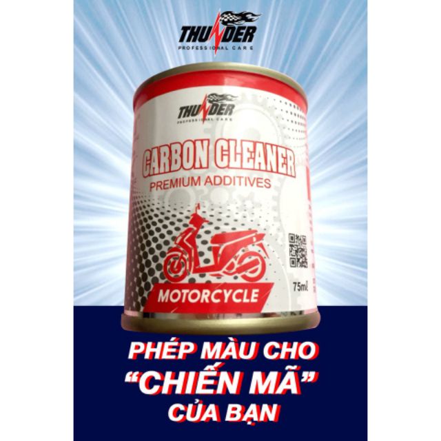 Vệ sinh buồng đốt, kim phun Thunder Carbon Cleaner 75ml