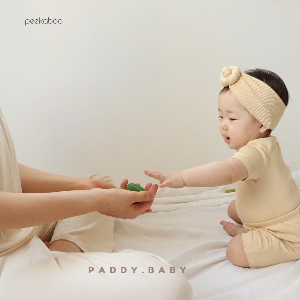 Bộ gân lạnh Peekaboo Hàn Quốc 2021 (bộ đùi/ bộ suit) cho bé