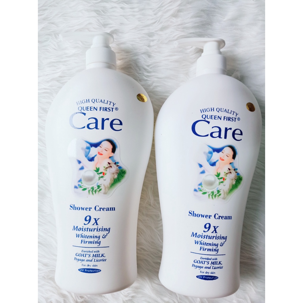 Combo 2 chai sữa tắm dê Care 9X chai 1.2 lít , sữa tắm trắng mịn thơm lâu