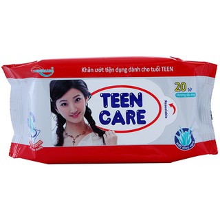 Combo 10 gói Khăn ướt Teen Care  gói 20 tờ