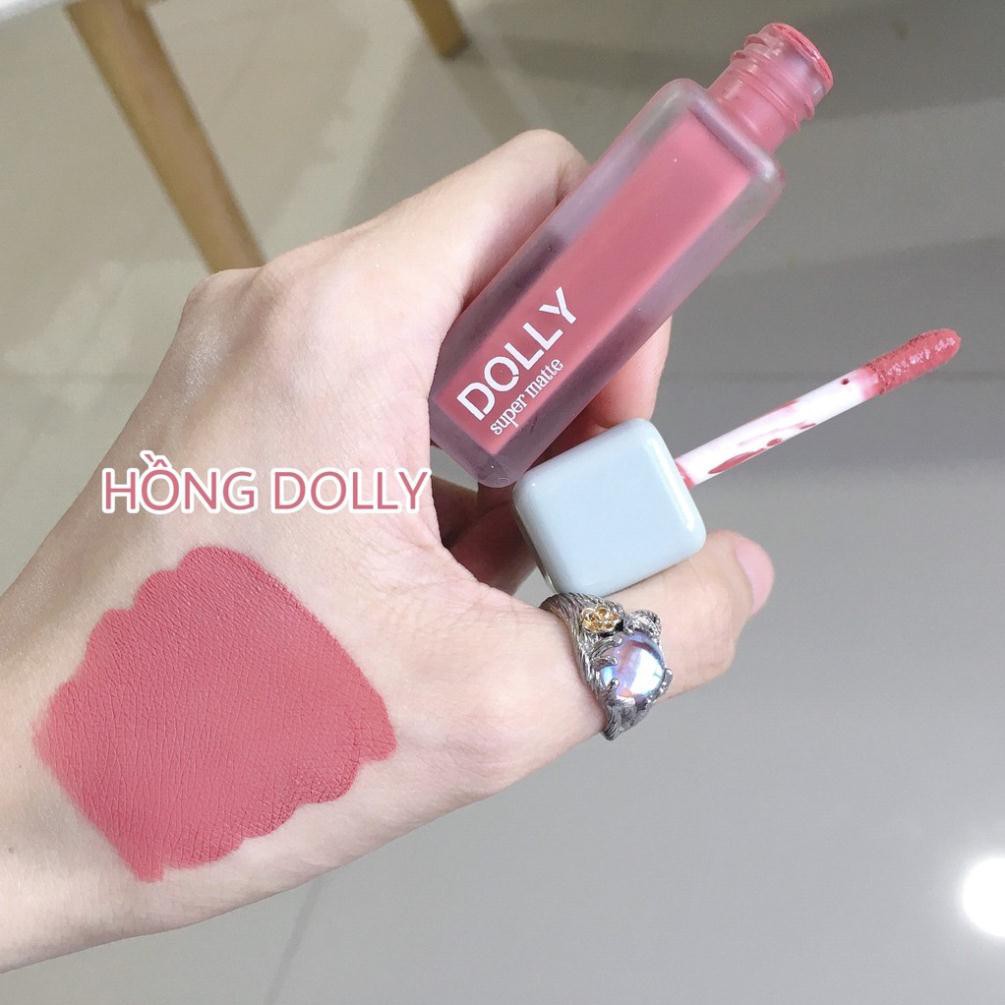 Hot trend 2021 [Hồng Dolly] Son Kem Lì Dolly Super Matte Không Chì Màu Hồng Dolly [11] | BigBuy360 - bigbuy360.vn
