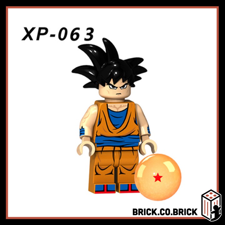 Bảy Viên Ngọc Rồng Đồ Chơi Minifigure Dragon Ball Lắp Ráp Anime Nhật Bản Krillin Tien Shinhan Goku Bardock KT1009