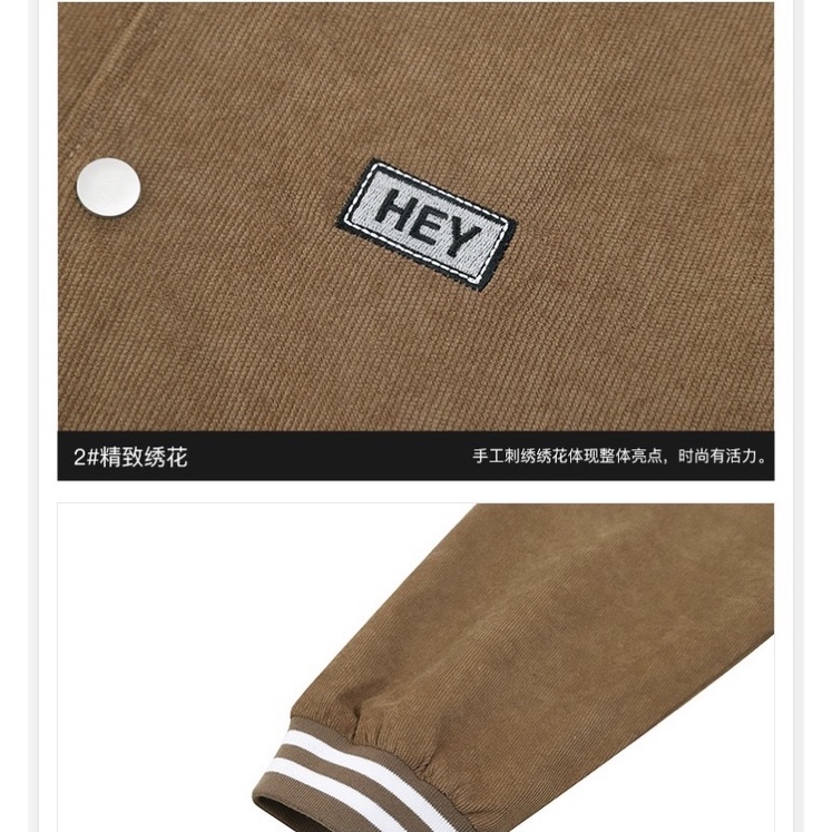 Áo khoác bomber  Nelly Heybig form rộng dành cho nam và nữ hey 59