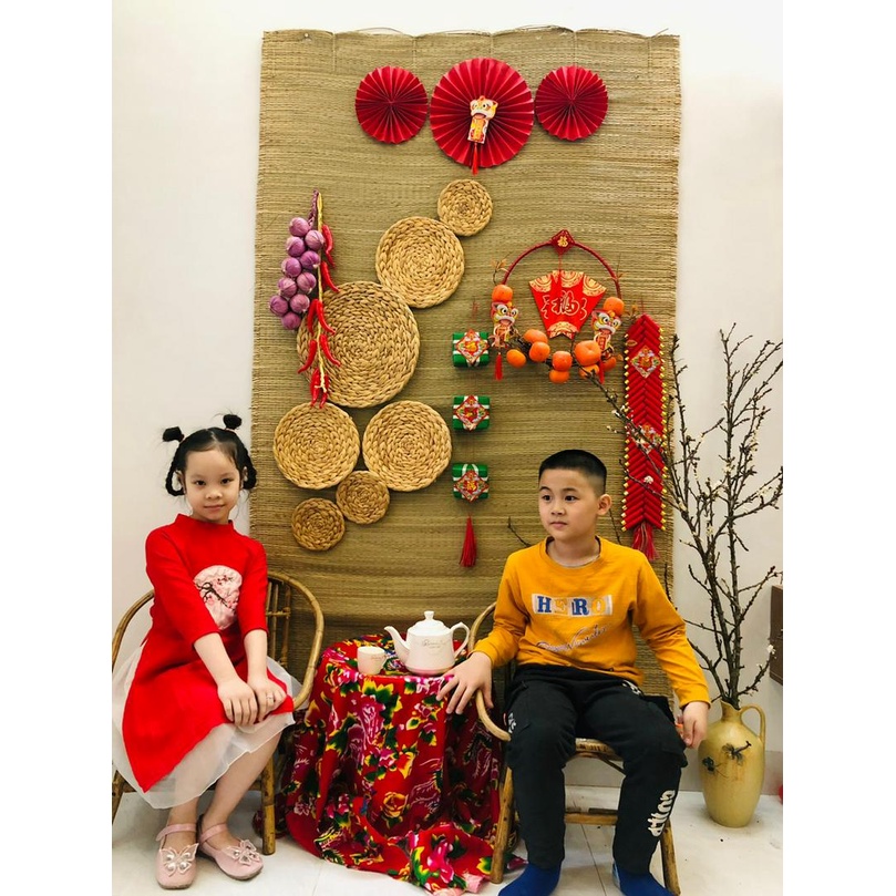 Lót Lục Bình, Lót Cói HUNGPHUC, dùng lót đĩa / decor trang trí trong nhà