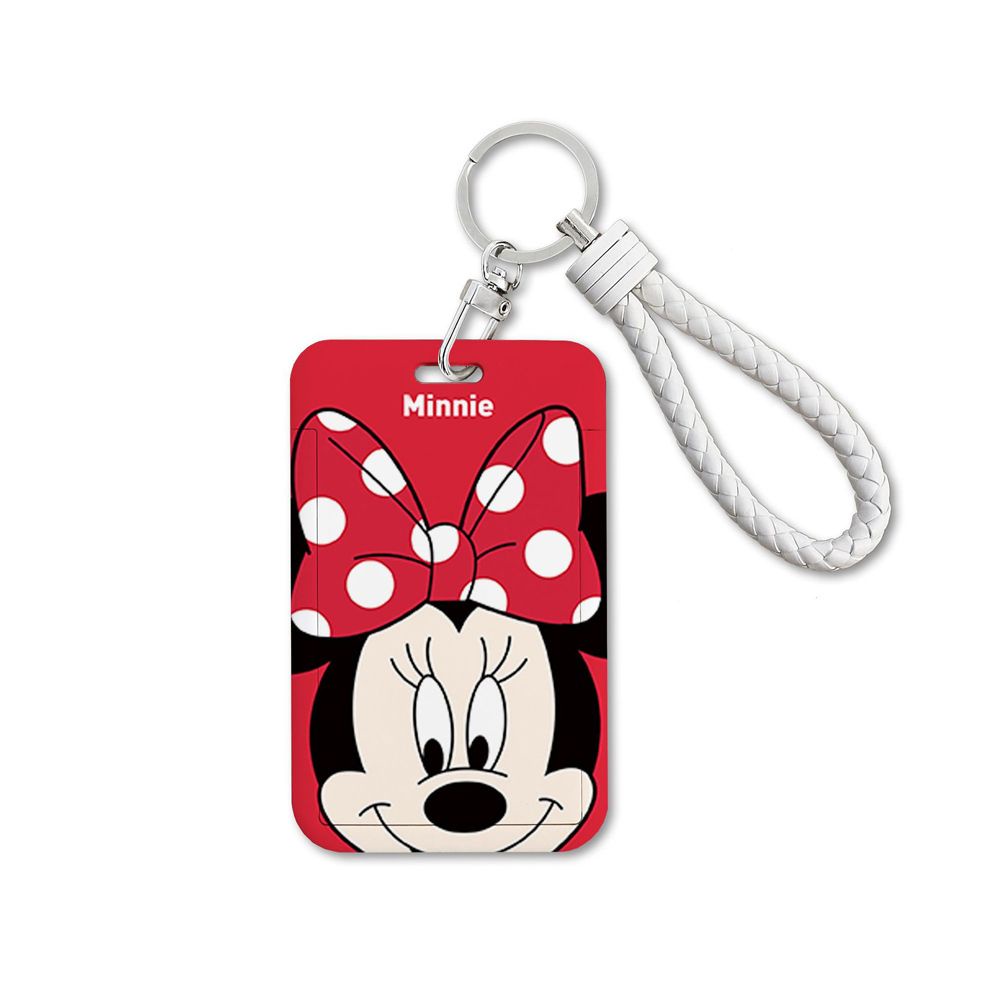 HARRIETT Cute Korean Card Case Portable Card Access Control Cartoon Card Holders Bus Letter Keychains Credit Students Minnie Kawaii Card Storage Cover