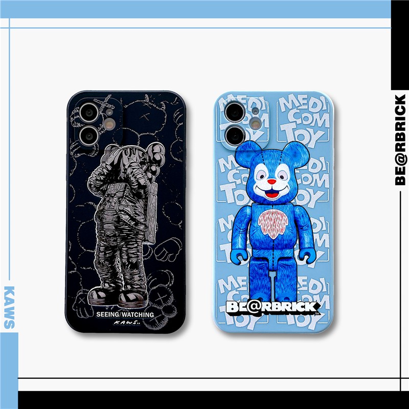 Couples Cartoons KAWS Case For Iphone 11 12 Pro Max Xr Xs Max 7 8 Plus Se 2020