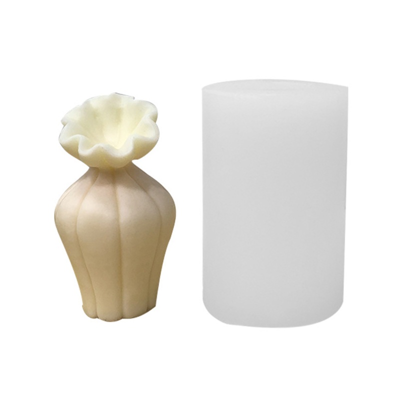 Khuôn Silicone Làm Nến Hình Lọ Hoa DIY