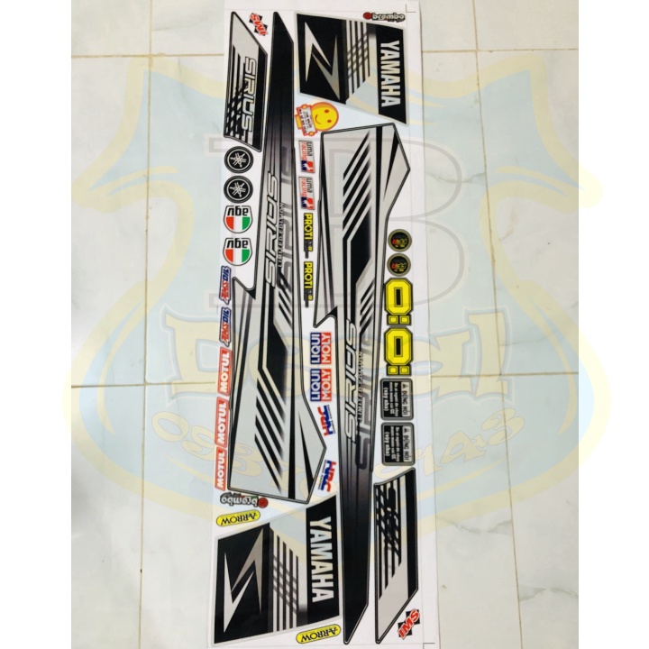 ( Quí khách vui lòng mang ra tiệm cho thợ dán ) Tem SIRIUS BẠC ĐEN