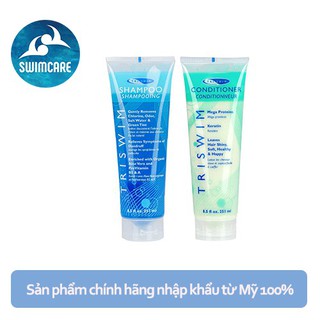 Combo gội và xả dành TRISWIM cho người đi bơi 2x251ml
