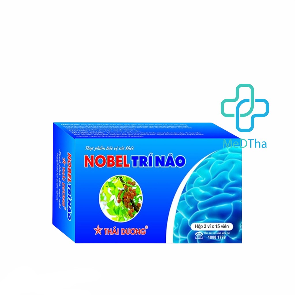 Viên uống bổ não Nobel Trí Não - Bổ não, hoạt huyết dưỡng não, phòng ngừa tai biến mạch máu não (45  viên) [Chính hãng]