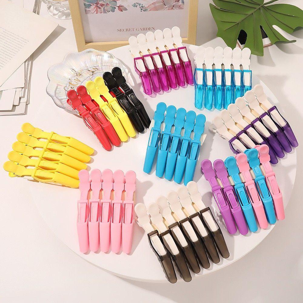 QQMALL Kẹp Mỏ Vịt Bằng Nhựa Chuyên Dụng Cho Salon Làm Tóc