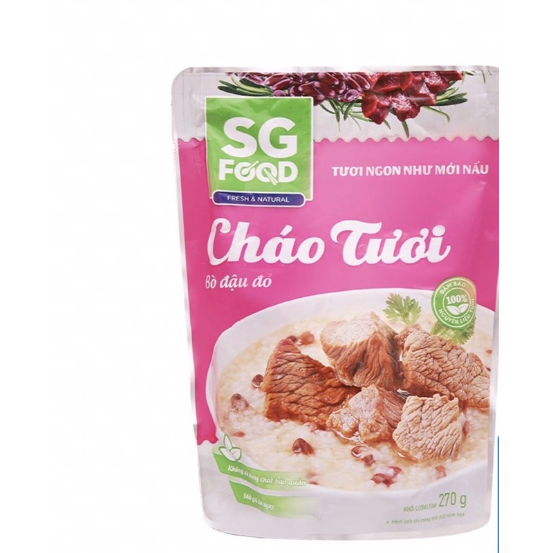 [Mã 159FMCGSALE giảm 8% đơn 500K] Cháo tươi Deli Sài Gòn Food 270g cho mọi lứa tuổi date mới [Đại lí lĩnh Nam HN]