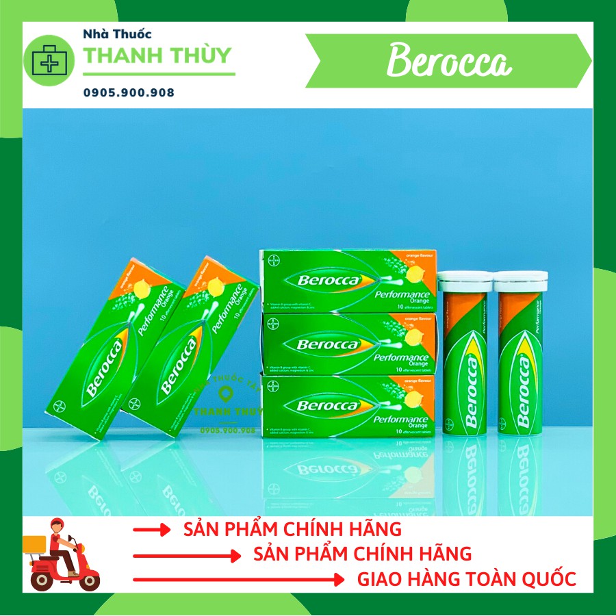 [NHẬP MÃ NHAT3000 GIẢM NGAY 3000đ] BEROCCA  Viên Sủi Bổ Sung Vitamin Và Khoáng Chất Hương Cam Hộp 10 Viên | BigBuy360 - bigbuy360.vn