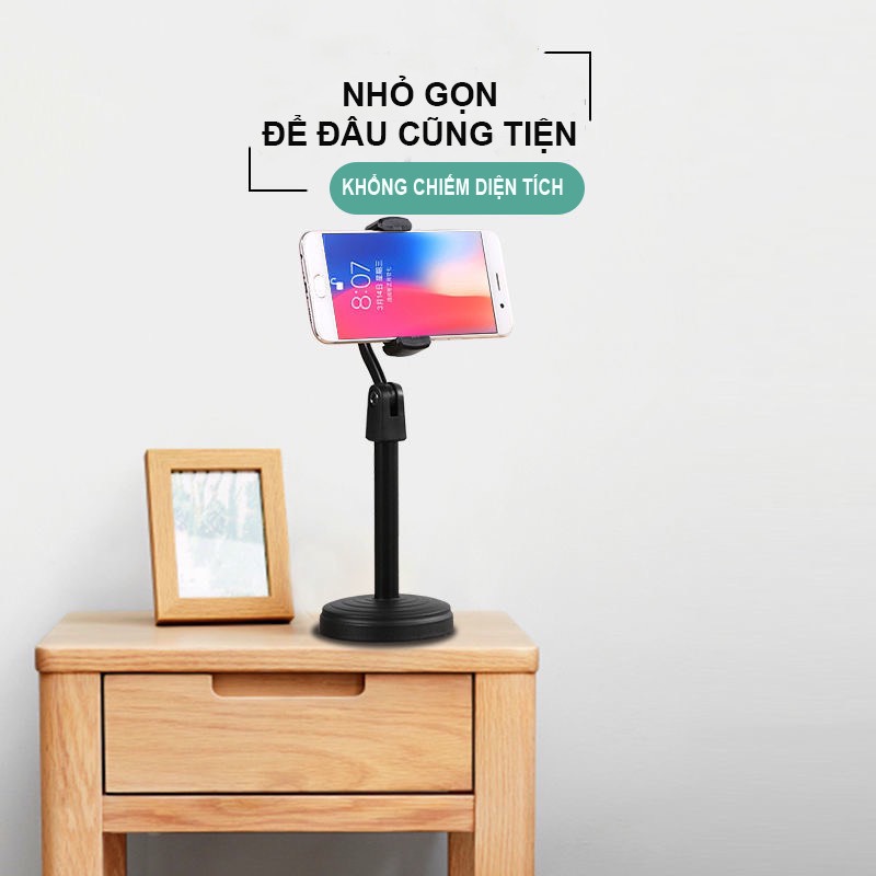 Giá Đỡ Điện Thoại Live Stream Xem Phim Chụp Ảnh  Xoay 360 Độ Chân Đỡ Nặng Vô Cùng Chắc Chắn