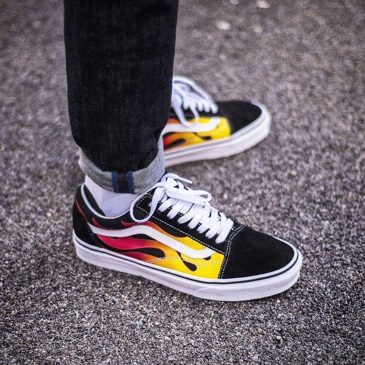 Giày Thể Thao Vans lửa cổ thấp_Giaysneaker