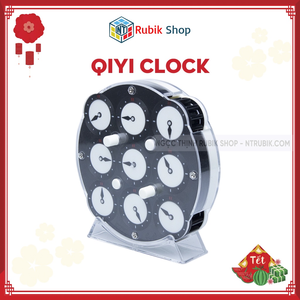 [Siêu phẩm] Rubik QiYi Clock 208 viên nam châm 2020 (Có Nam Châm)