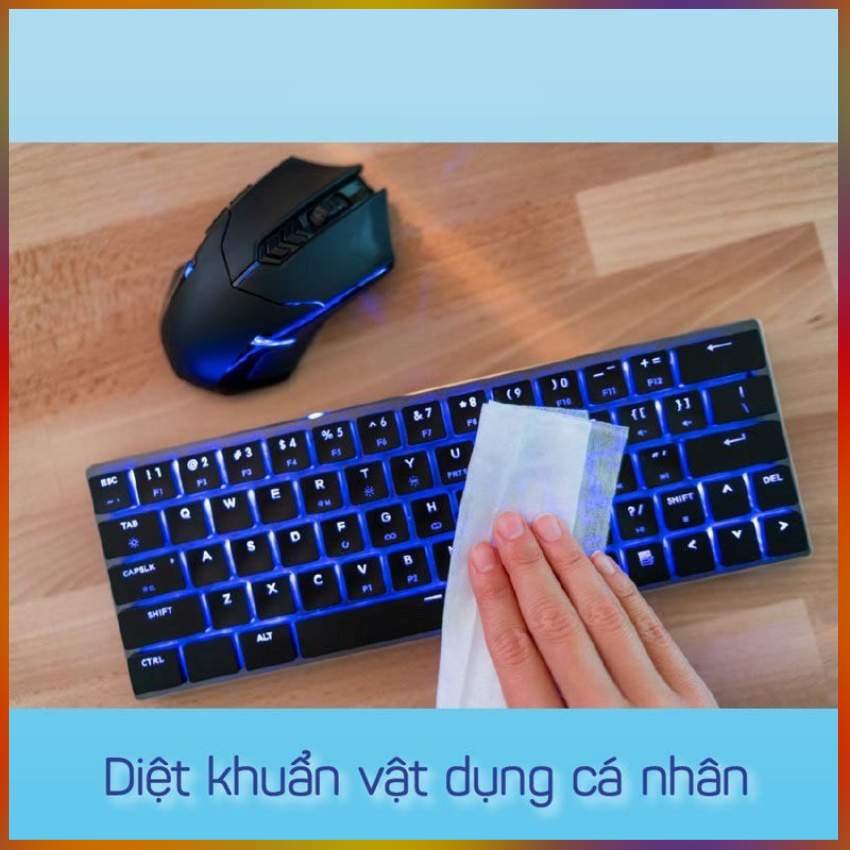 Khăn Cồn Diệt Khuẩn 99% Maycreate Hộp 10 Tờ Tiện Lợi