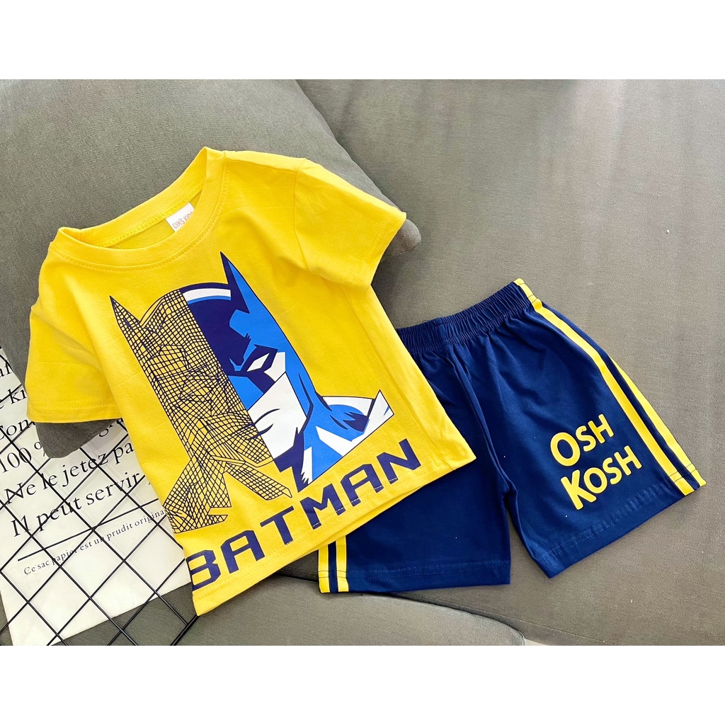 Đồ bộ bé trai ngắn tay 3-5 tuổi thun Cotton Jennie kids mềm mại thấm hút mồ hôi J373