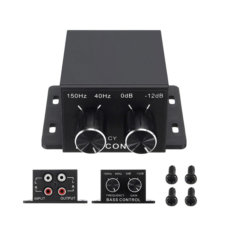 IN STOCK Car Auto Power Amplifier Audio Regulator Bass Subwoofer Equalizer Crossover Controller RCA Adjust Line Level Volume Amplifier