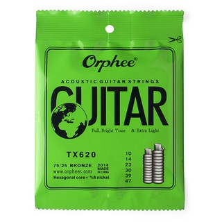 Dây đàn guitar Aucostic Orphee TX-620 cỡ (10-47)