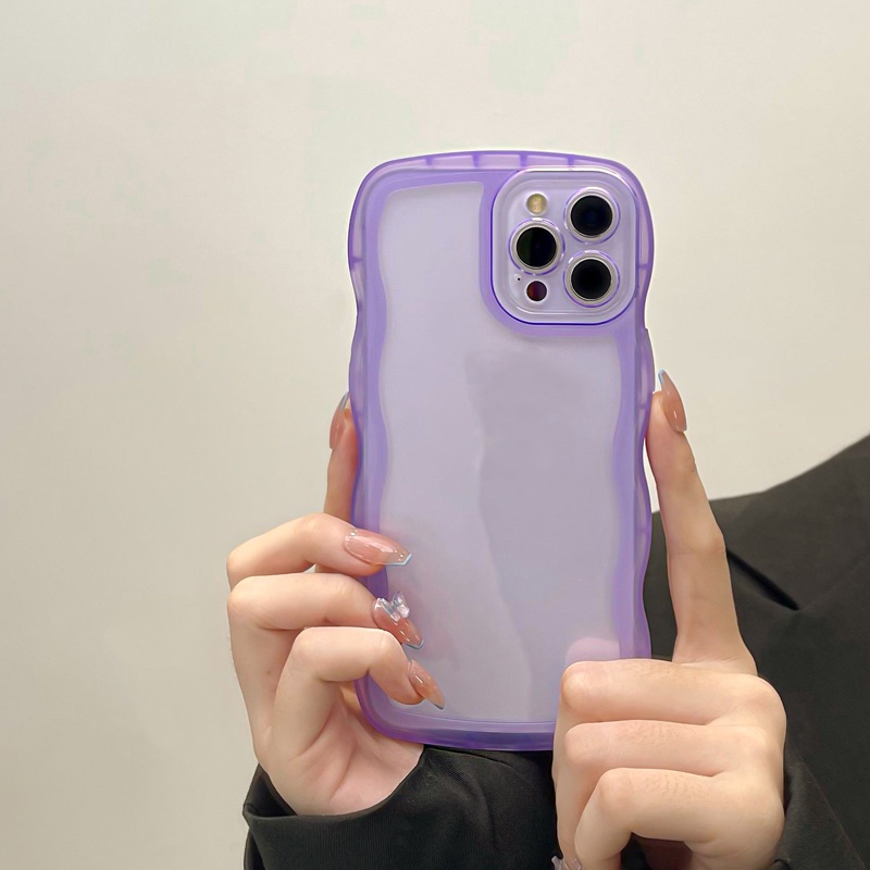 Ốp Điện Thoại Chống Sốc Viền Cong Đơn Giản Cho iPhone 14 13 12 11 Pro Max XS XR X 8 7 Plus + SE 2020