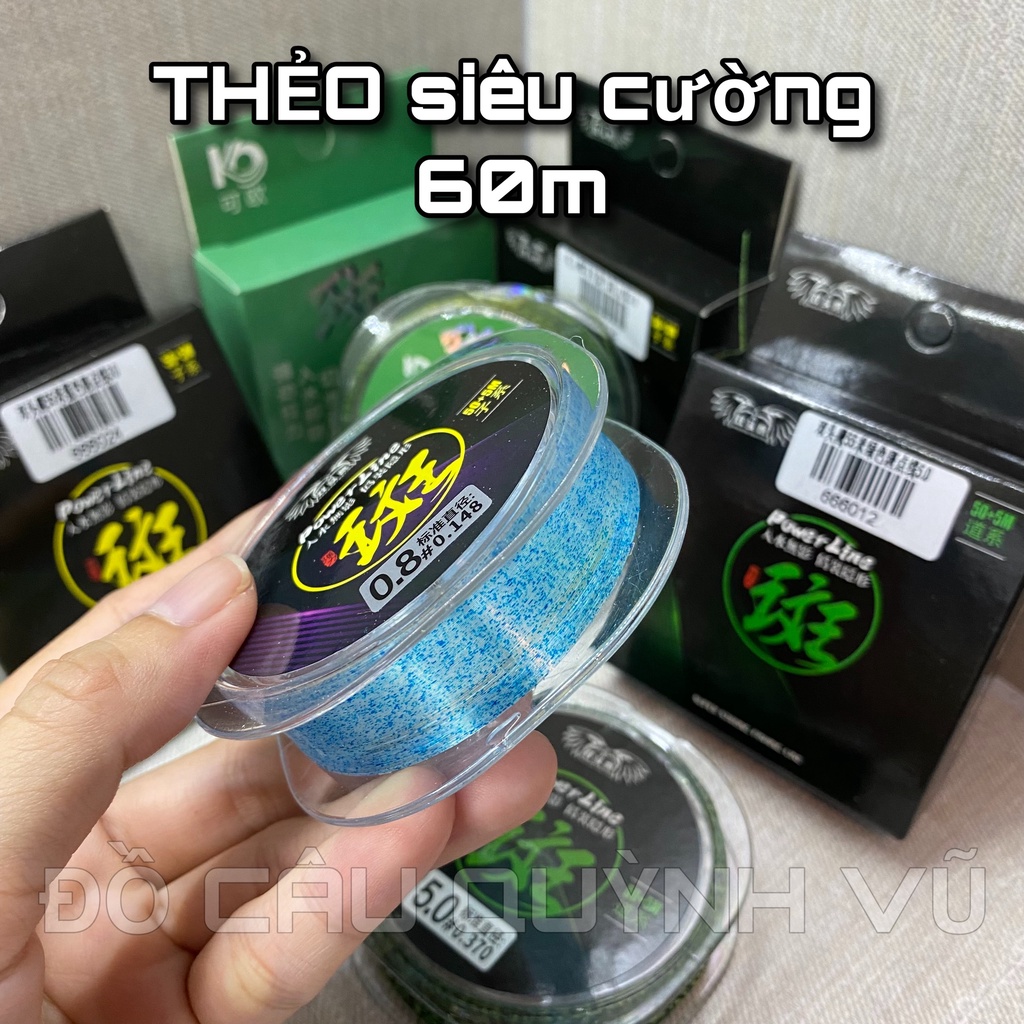 Dây cước Thẻo siêu cường câu cá, tàng hình, siêu mảnh, siêu nhẹ, siêu chắc, thẻo câu cá