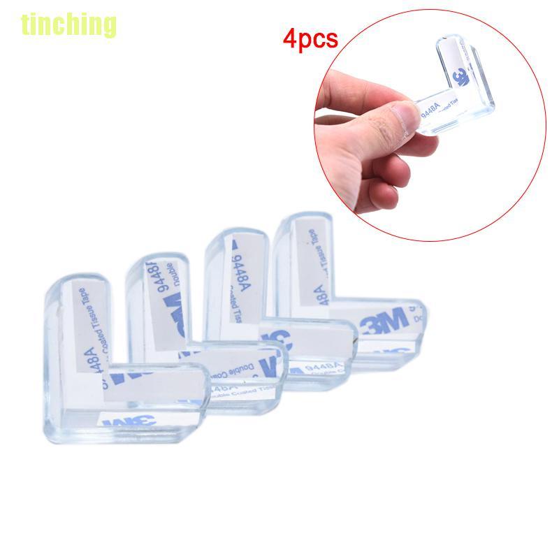Bộ 4 Miếng Bọc Bàn Bằng Cao Su Trong Suốt Bảo Vệ An Toàn Cho Bé
