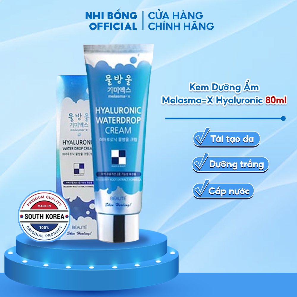 Kem Dưỡng Ẩm -kem Dưỡng Da Cấp Nước Melasma-x Hyaluronic Water Drop Cream Hàn Quốc 80ml